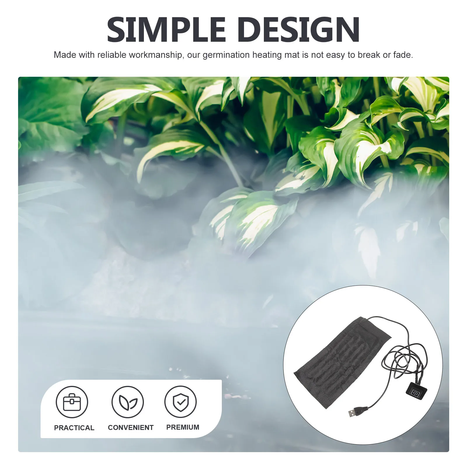 

Heating Mat Plant Germination Heating Pad Soft Durable Heat Plant Root Heater Indoor Greenhouse Warming Mat Garden Supplies