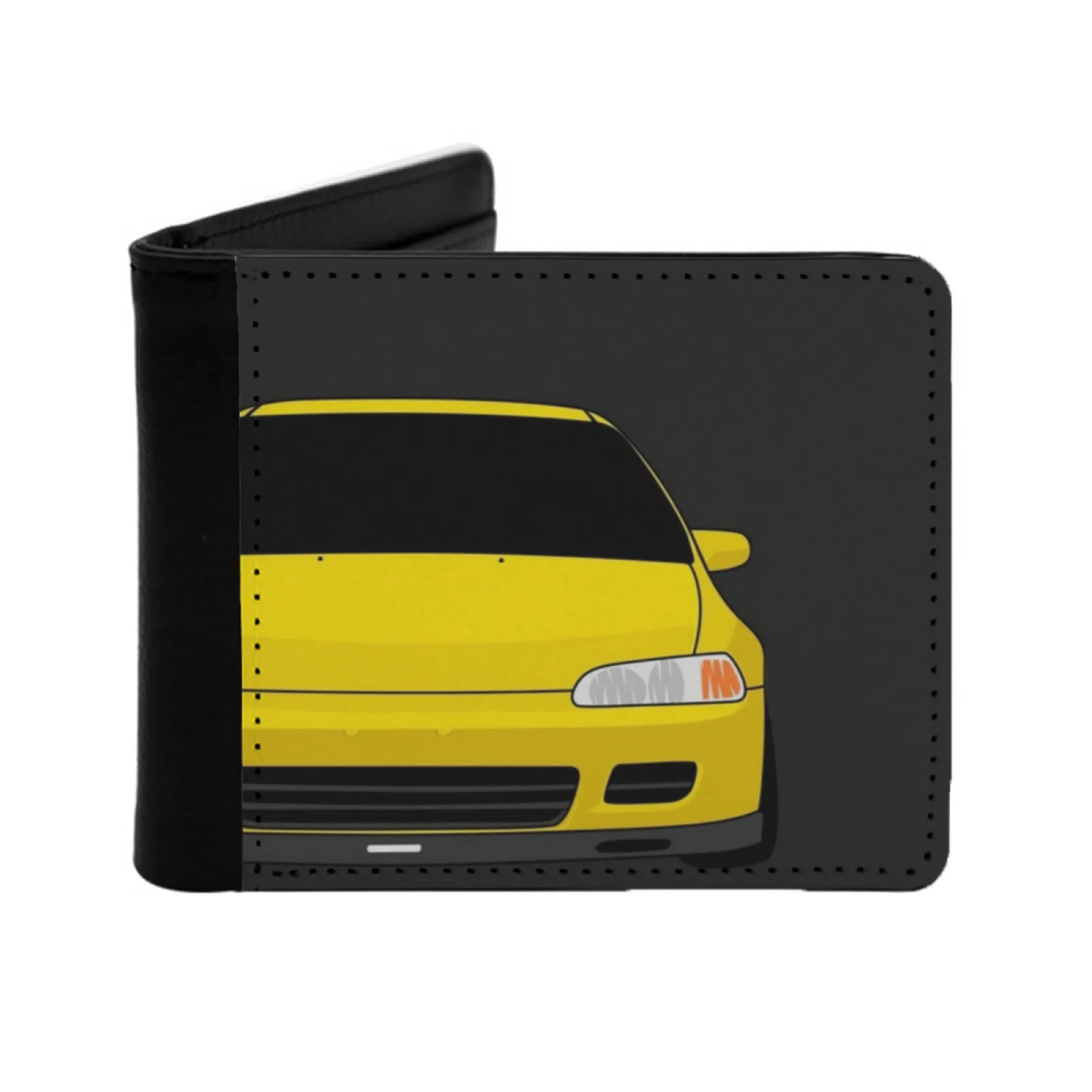 1992 1995 Civic Eg Pu Leather Wallets Unisex Purses Cash Purse Credit Card Wallet For Men Civic Eg Hatch Personalized Print