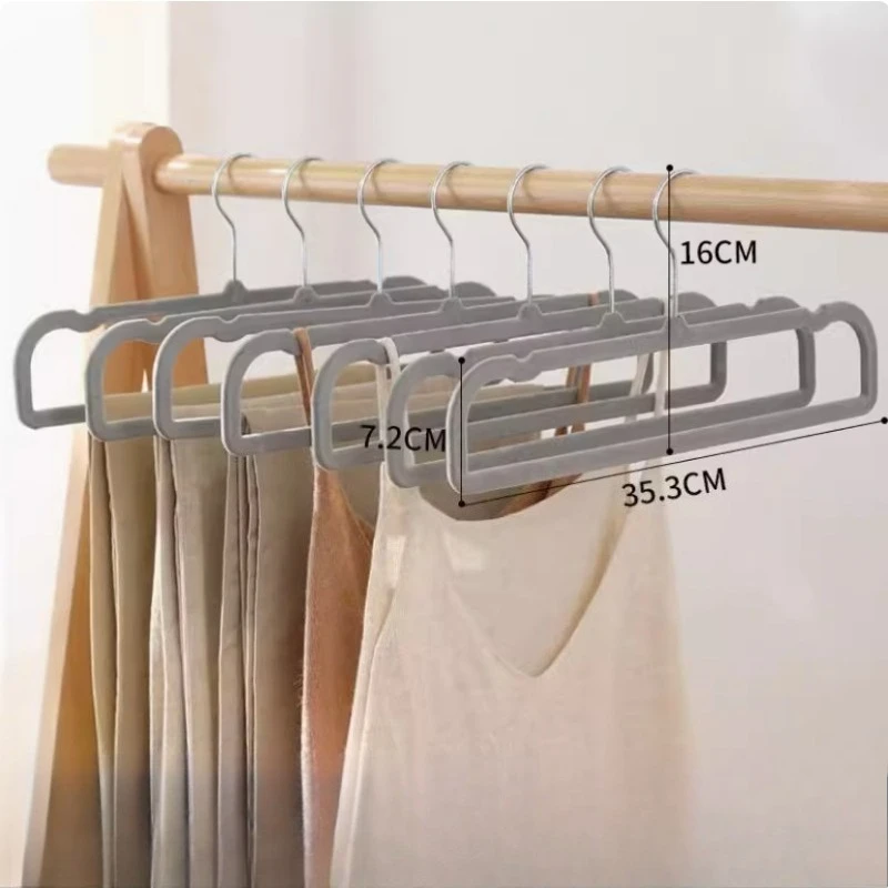 10PCS Non Slip Seamless Trouser Hanger Pants Clip JK Skirt Holder Household Garment Rack For Clothes Drying Closet Organizer