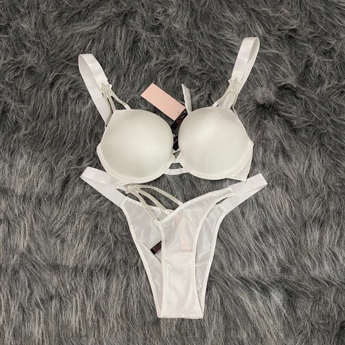 Conjunto de sujetador Sexy con diamantes de imitación de estrella para mujer, Bralette, ropa interior para niña, sujetador, Tanga a la moda, sujetadores, lencería, conjuntos de bragas