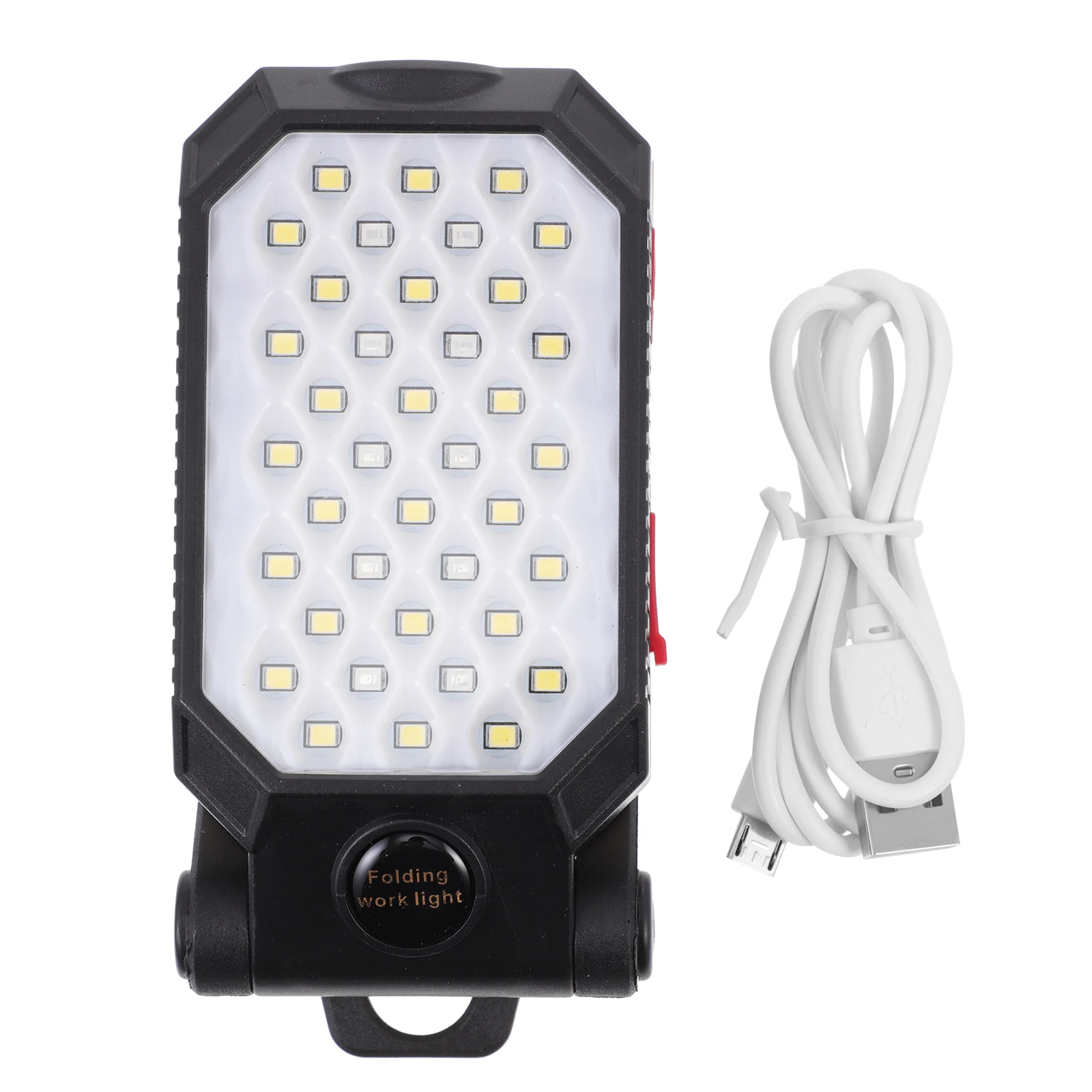 

1Set Led Rechargeable Work Foldable Usb Charging Outdoor Camping Lamp Magnet Hook Cob Light Emergency Hiking Hunting Flashlight