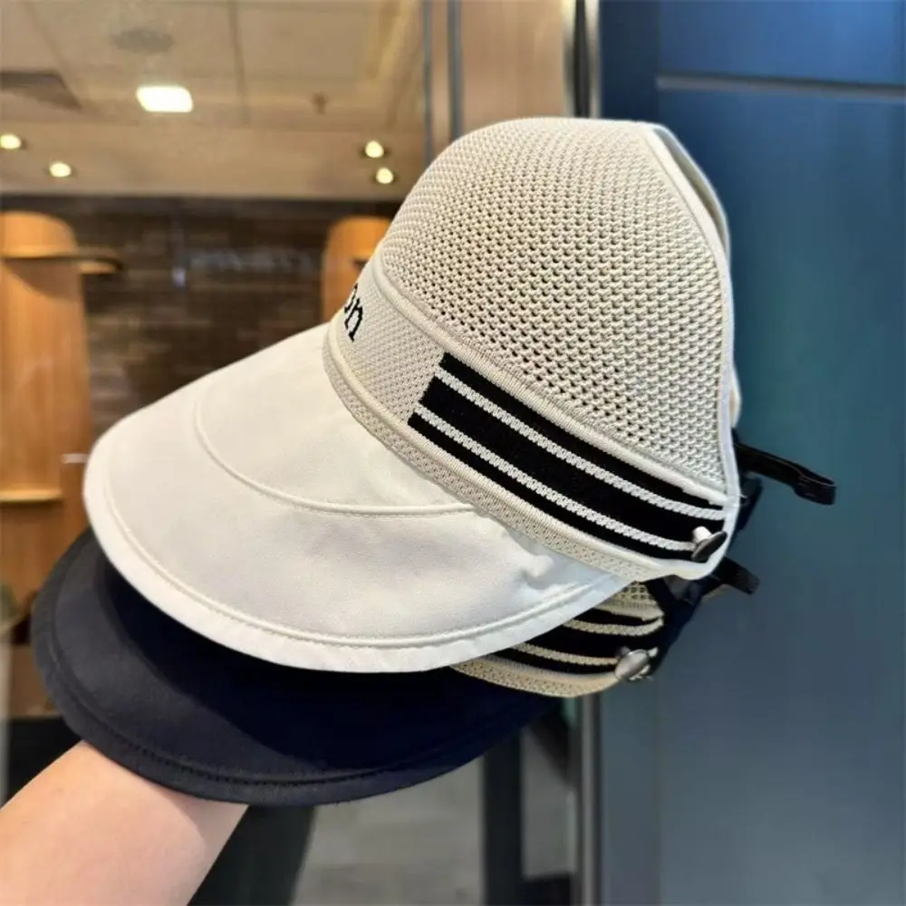 

Breathable Outdoor Beach Hat UV Protection Wind Proof Sun Protection Cap Mesh Design Sun Protection Net-top Sunshade Cap Summer