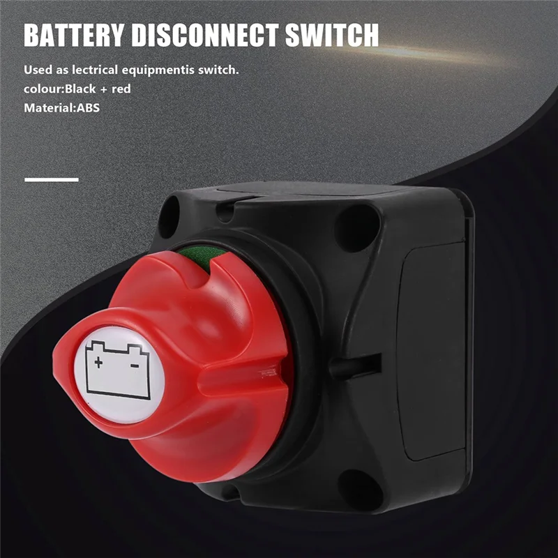 Unusual 12V Battery Disconnect Rotary Switch Cut On/Off Set Waterproof Marine Switch For Car SUV RV Marine Boat
