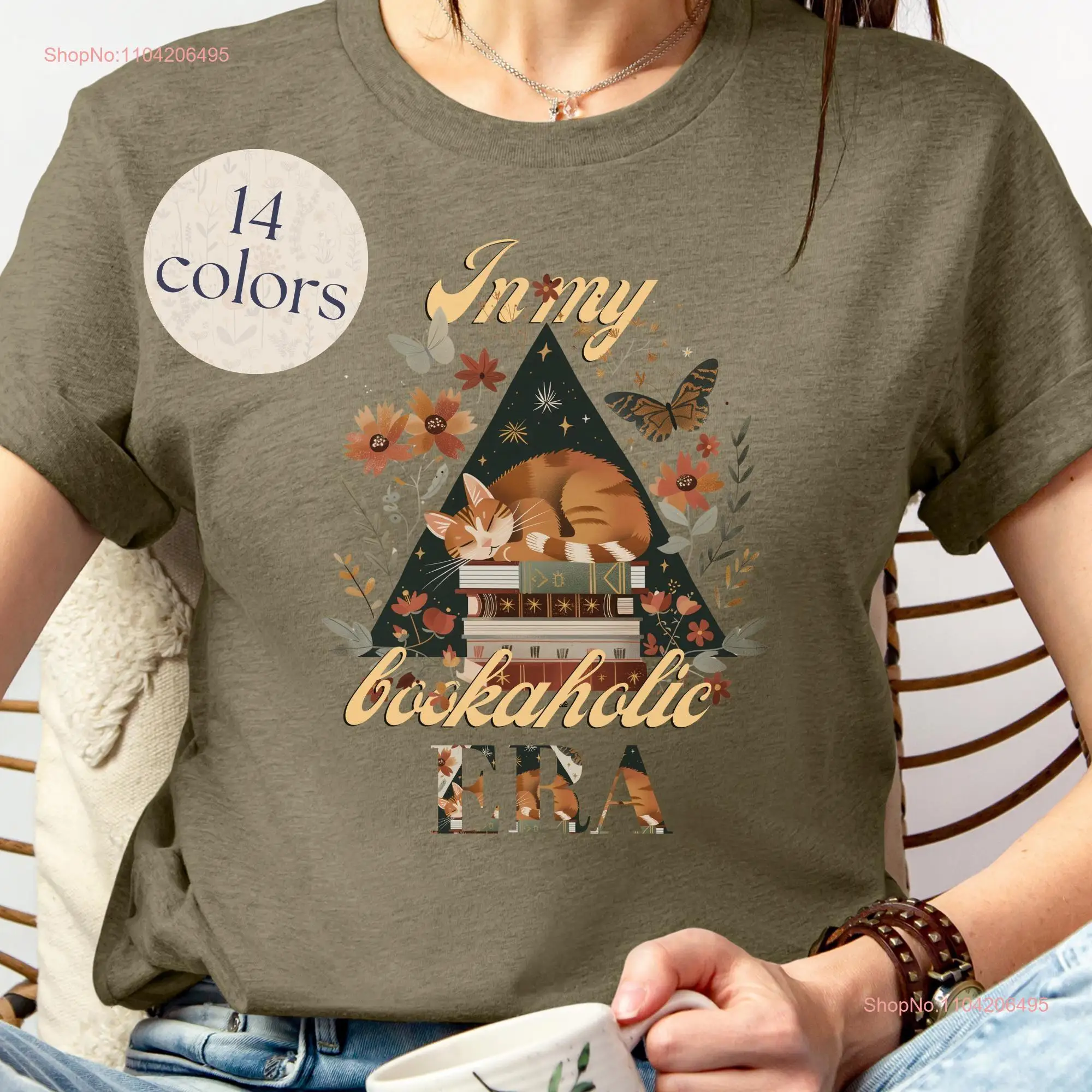 In My Bookaholic Era shirt gift for bookworm booktrovert tee bookish born to read book lover merch bookstagram booktok reader