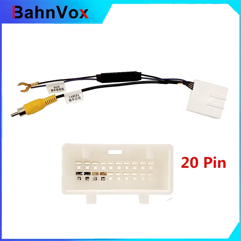 20Pin For Nissan with 360-Panoramic Parking Reverse Car Wire Adapter Output Video Adapter Cable