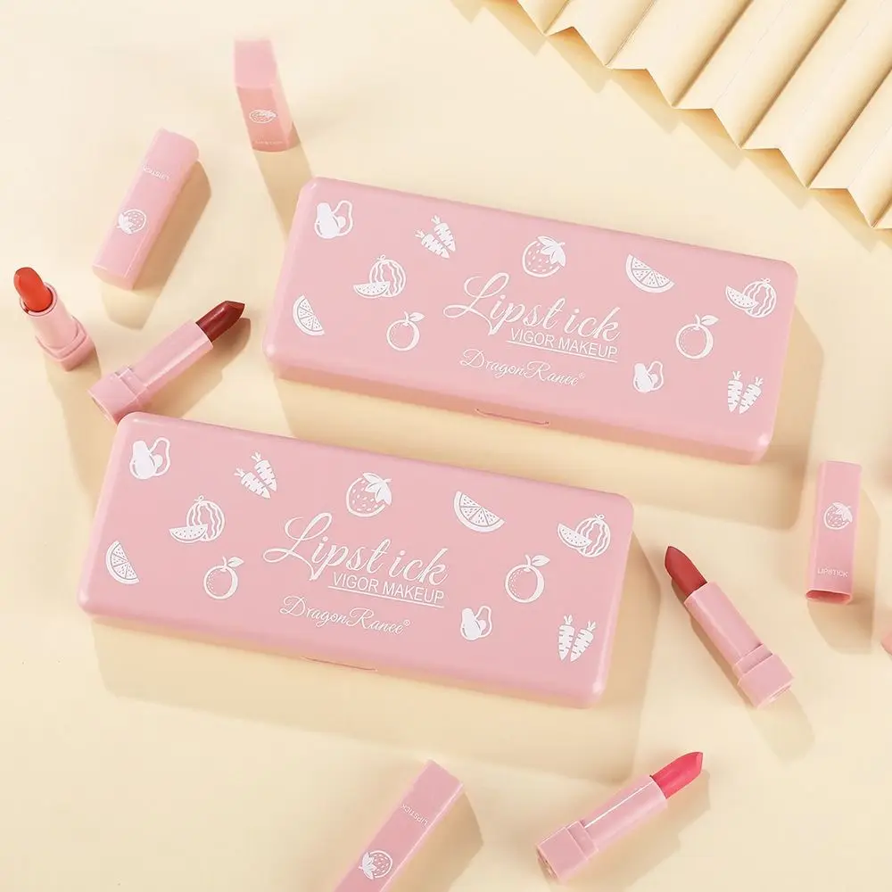 Fashion 10 Colors Mini Lipstick Moisturizing Orange Lip Gloss Waterproof Long-lasting Lip Makeup Women