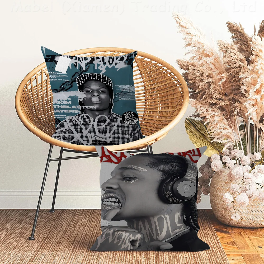 Music Album Star Asap Rocky Hip Hop Cushion Cover Pillowcase Upholstery Sofa Throw Pillow Home Decor Pillowcas