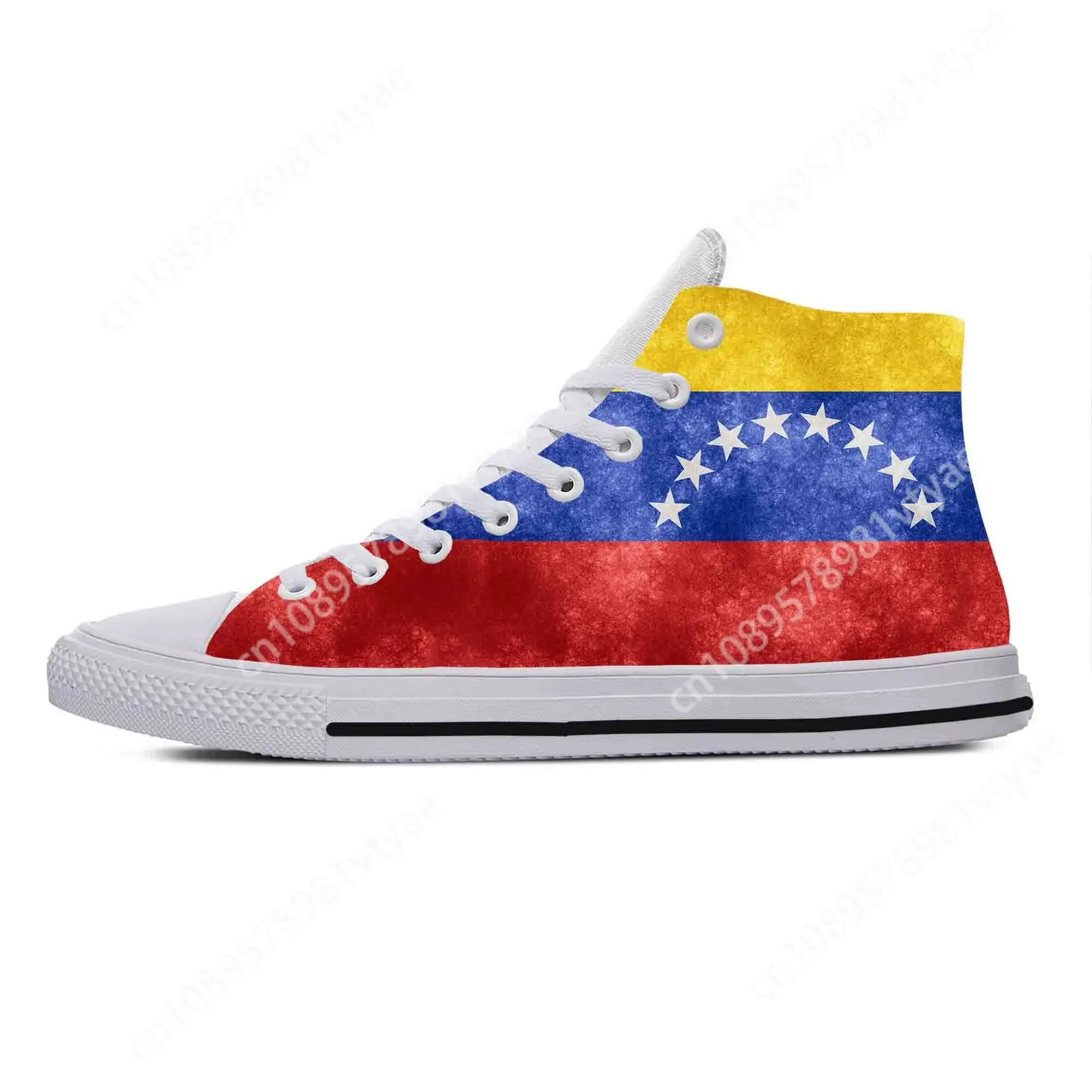 

Venezuela Venezuelan Flag Patriotic Pride Fashion Casual Cloth Shoes High Top Comfortable Breathable 3D Print Men Women Sneakers