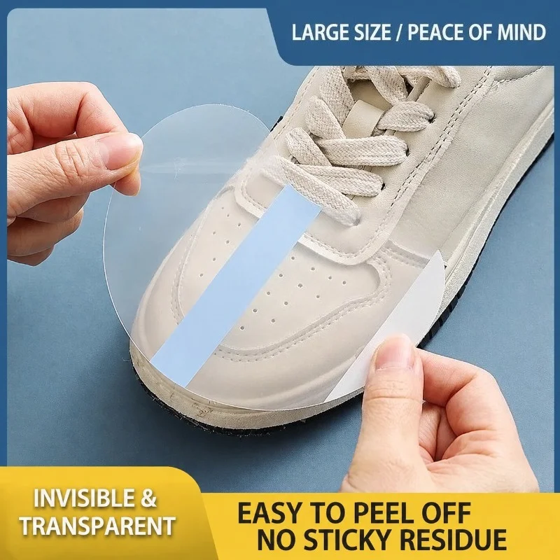 Transparent Shoe Toe Waterproof Film Invisible Anti-dirt Rain Sticker Anti-wear Protective Patch No Residue Adhesive Guard Keep