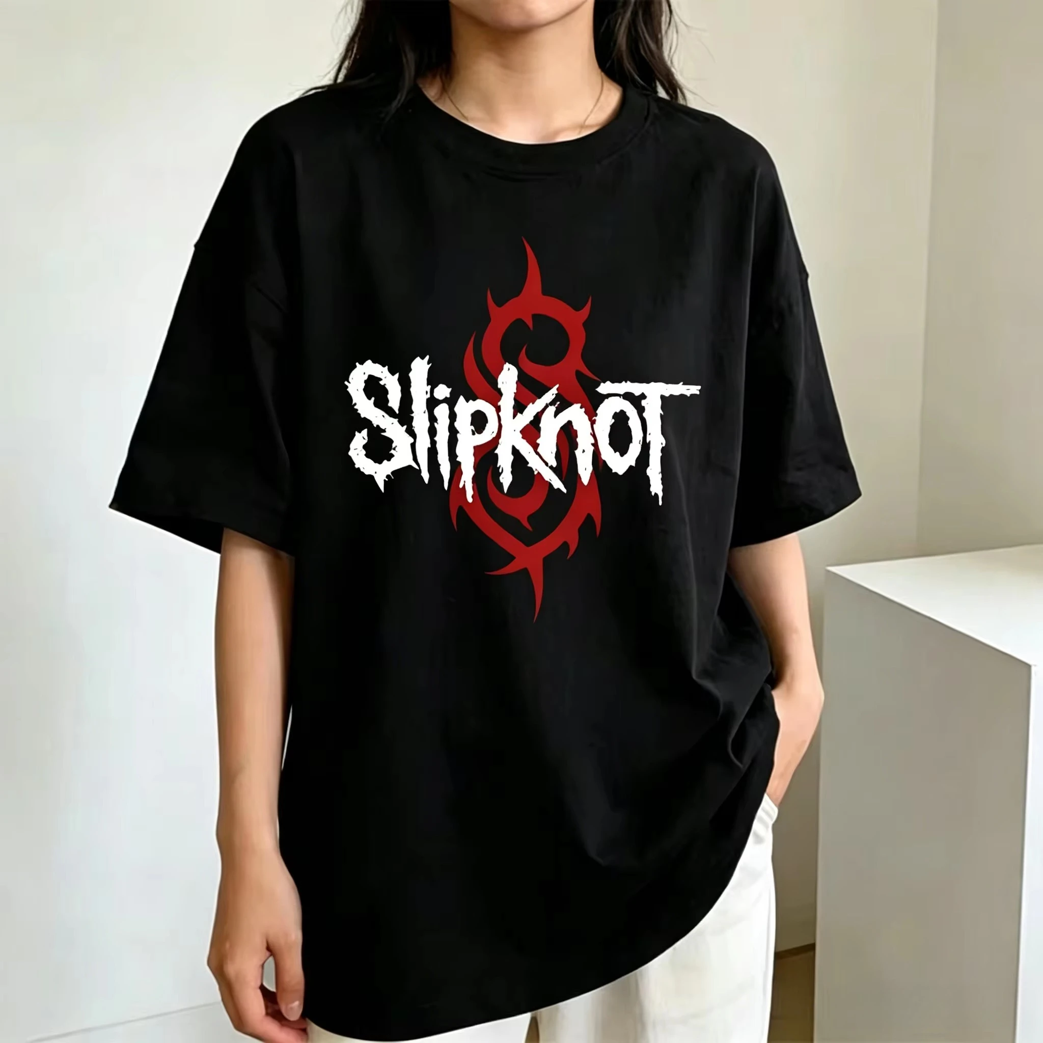 Prepare for Hell Tour Shirt Heavy Metal Tees Man Rock Band T-shirt Men's Slipknots Print Short-sleeve Tops Y2k Ins