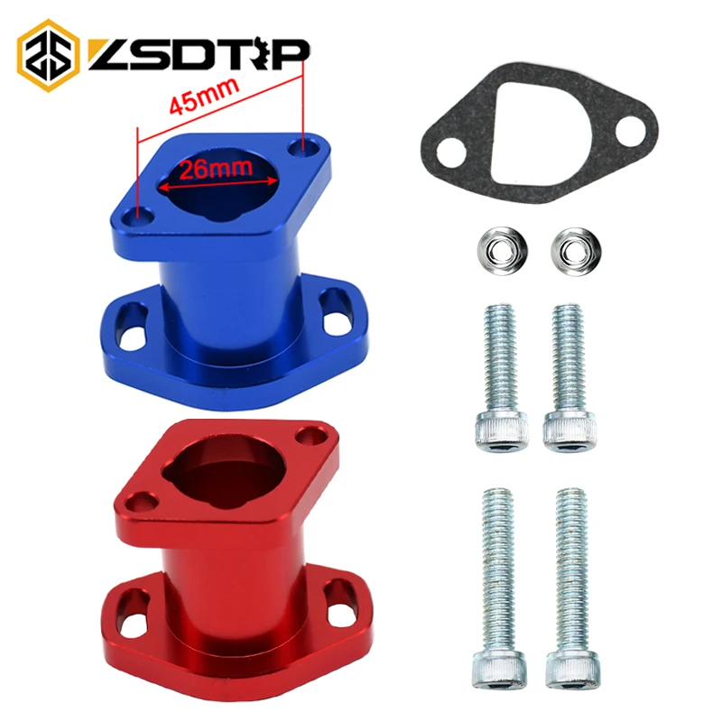 Motorcycle Universal Intake Manifold Pipe Inlet for VM22 PZ19 PZ26 YX125 Carburetor Predator 196cc Honda GX200 Engine