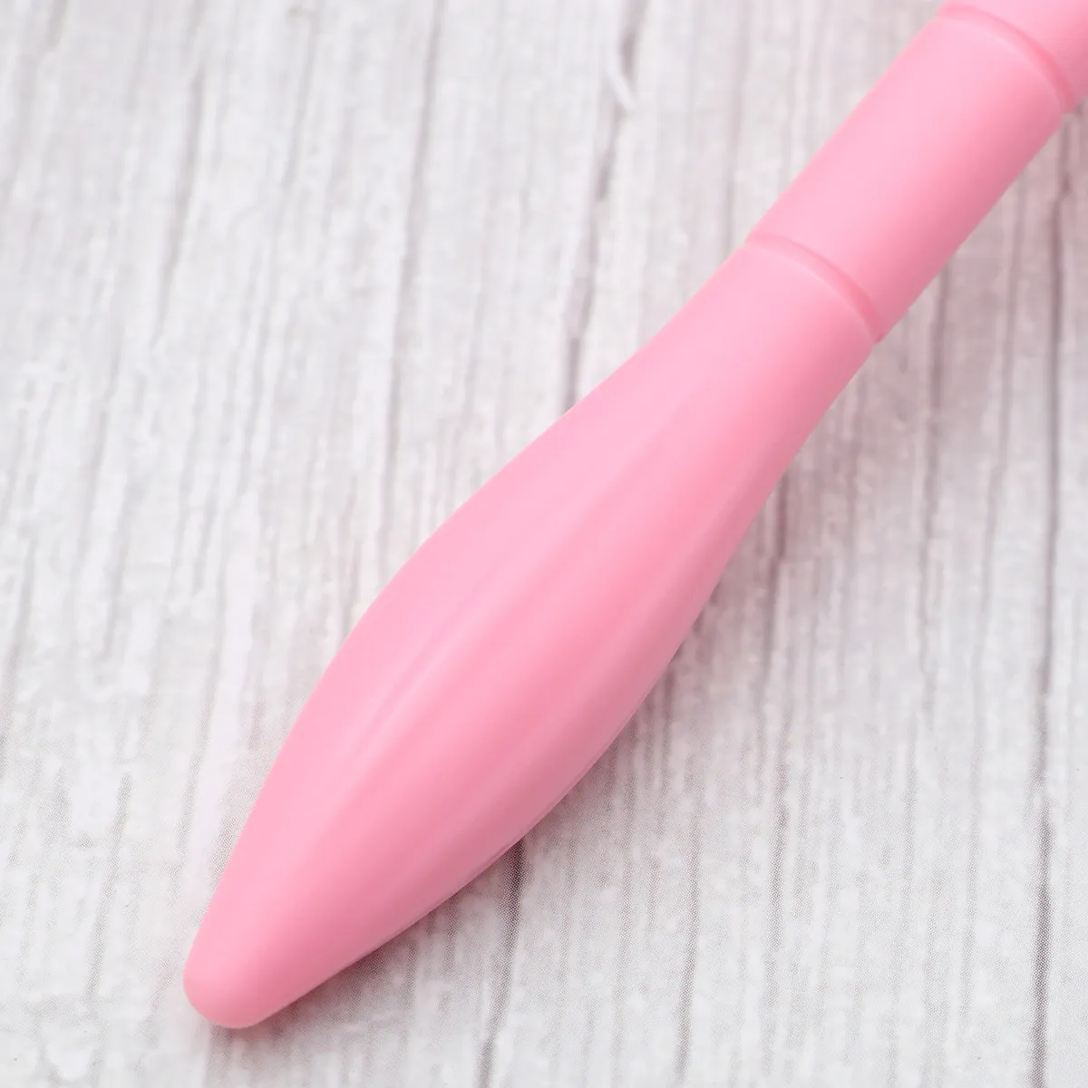 

1Pcs Facial Massager Portable Face Beauty Tool Pink Handle Transparent Beads Promote Blood Circulation Firming Skin