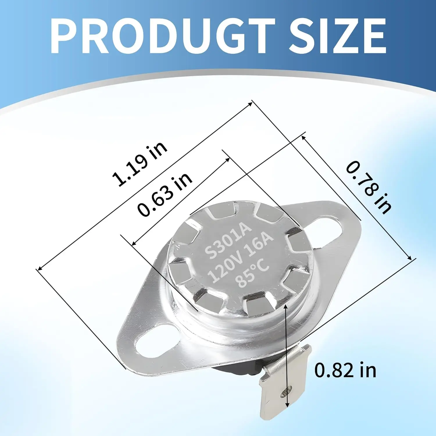2PCS 6931EL3002M Clothes Dryer Blower Thermostat Compatible with Samsung,LG,Kenmore 6931EL3002A,6931EL3002K,DC47-00016A,PS874788