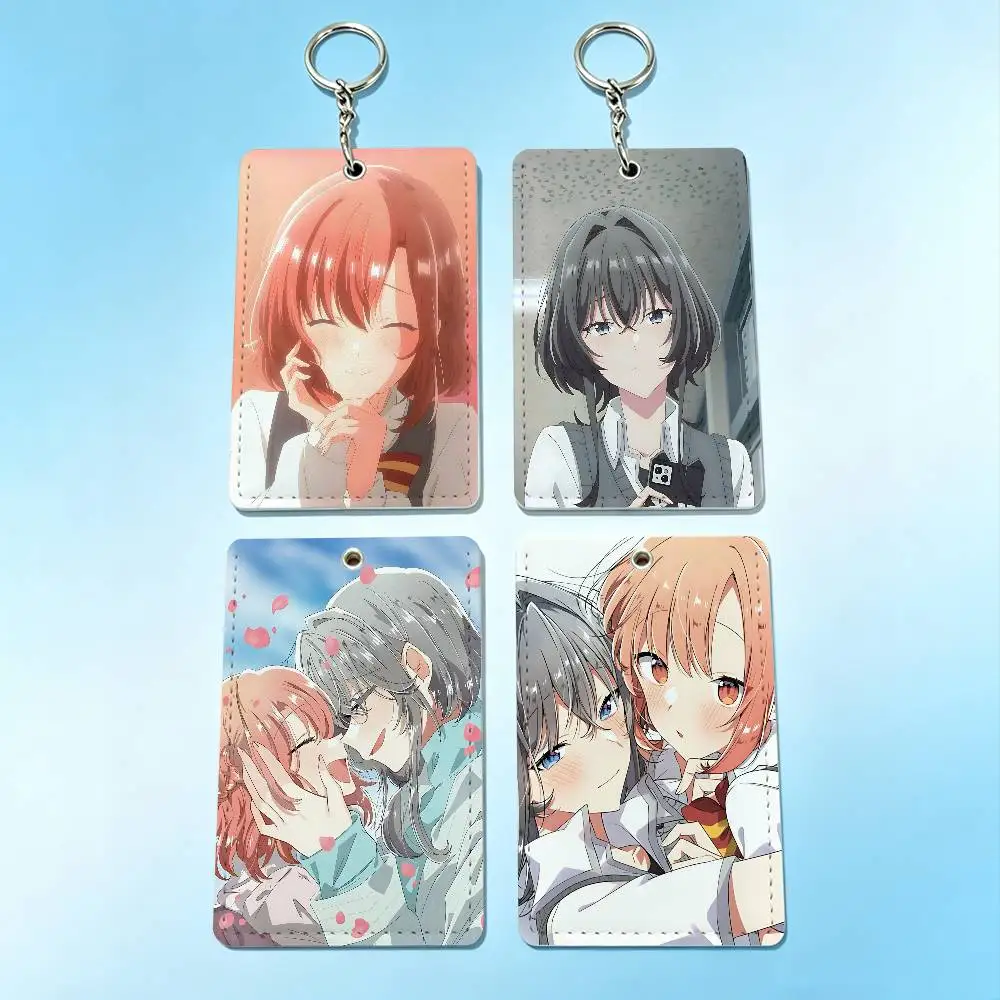

W-Whisper Me a L-Love Song Card Holder Men And Womenn Universal Antirust Keychain Learther Access Drop Key Tag Ring