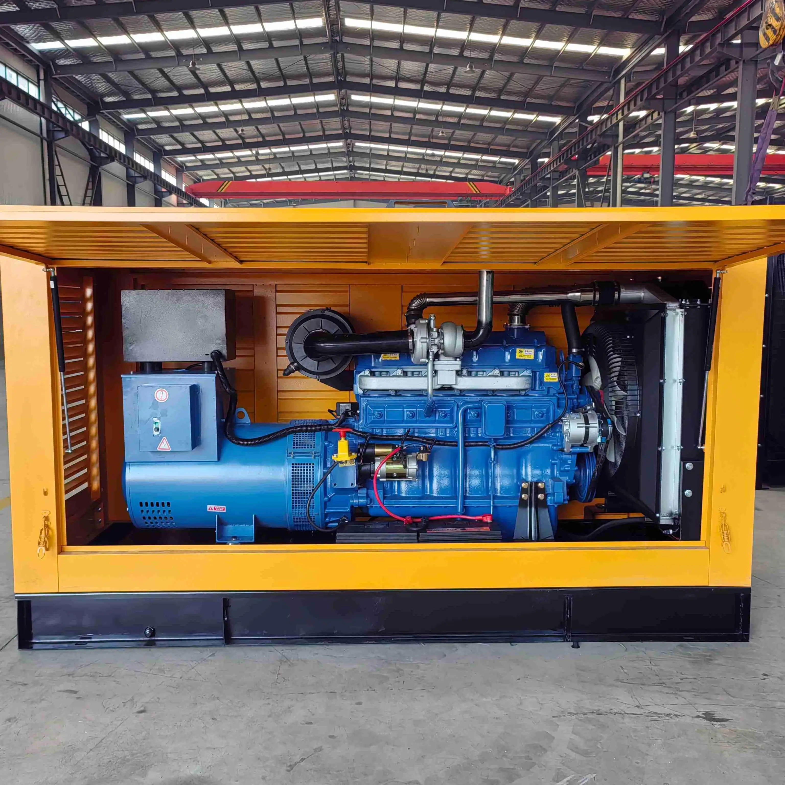 100kw KVA Silent Type Rainproof Diesel Generator Set Low Noise 3 Phase Open Type for Trailers Rated 50kw 75kw