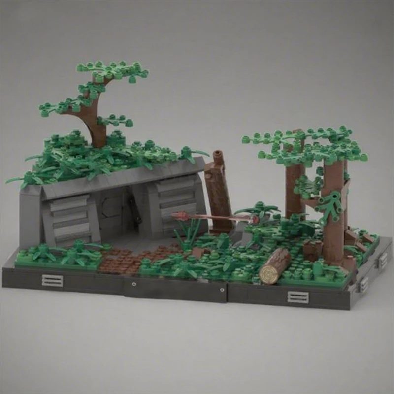 

674 шт. MOC Endor Bunker Diorama Коллекция звездных боевых строительных блоков Рождественский подарок Развивающие игрушки