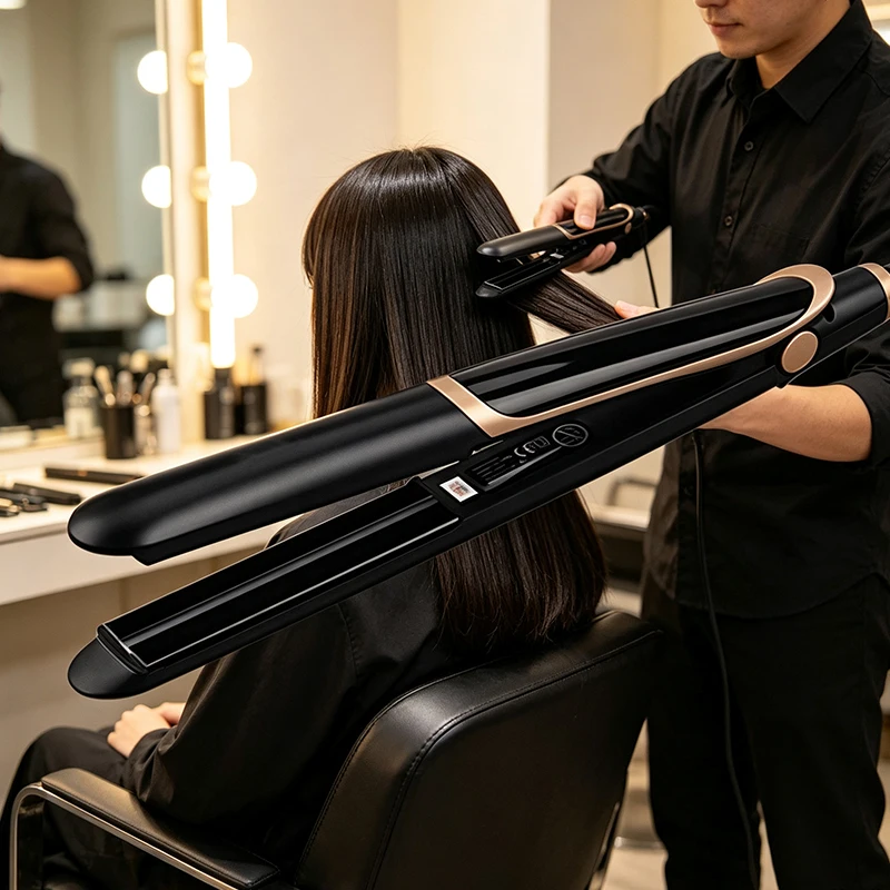 Hair Straightener And Smooth Styling Dual‑Purpose Curling Iron. This Hair Straightener Is Suitable For Use In Salons And At Home