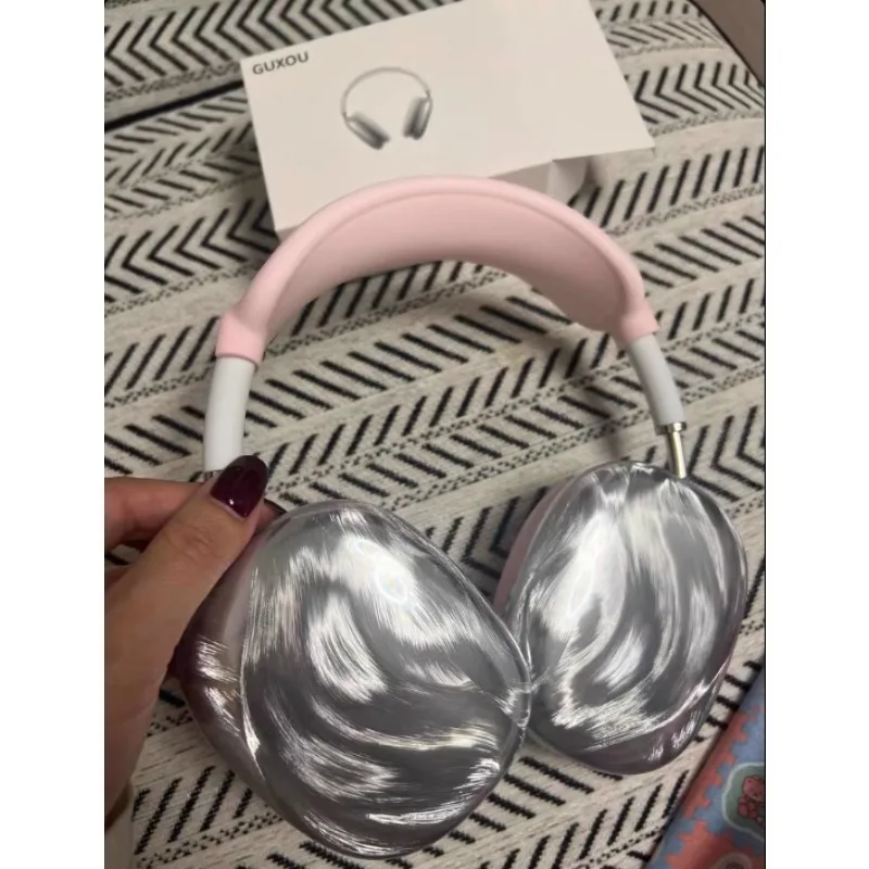 

Лазерный голографический чехол для AirPods Max2, радужный белый чехол и защитная повязка на голову, аксессуары для наушников, украшение