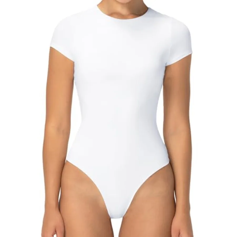

Bodysuits for Women with Tummy Control- Thong Body Suits Sexy Compression T shirts Tops