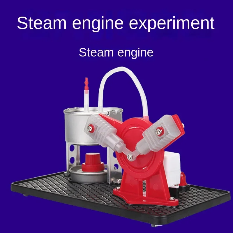 2-cylinder Engine Model Can Run Steam Engine Micro-generator Experiment Children's Science Small Production Toys