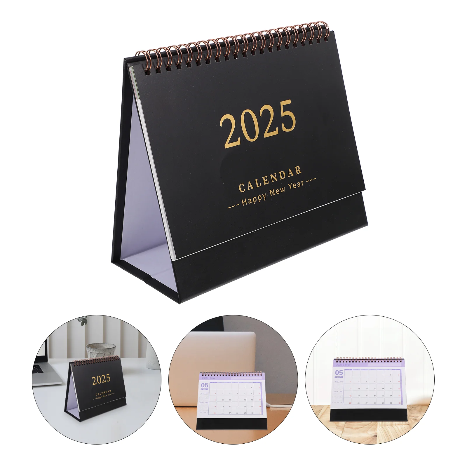 

2025 Desk Calendar Home Supplies Delicate 2024-2025 Academic Decorative Month Standing Office Mini