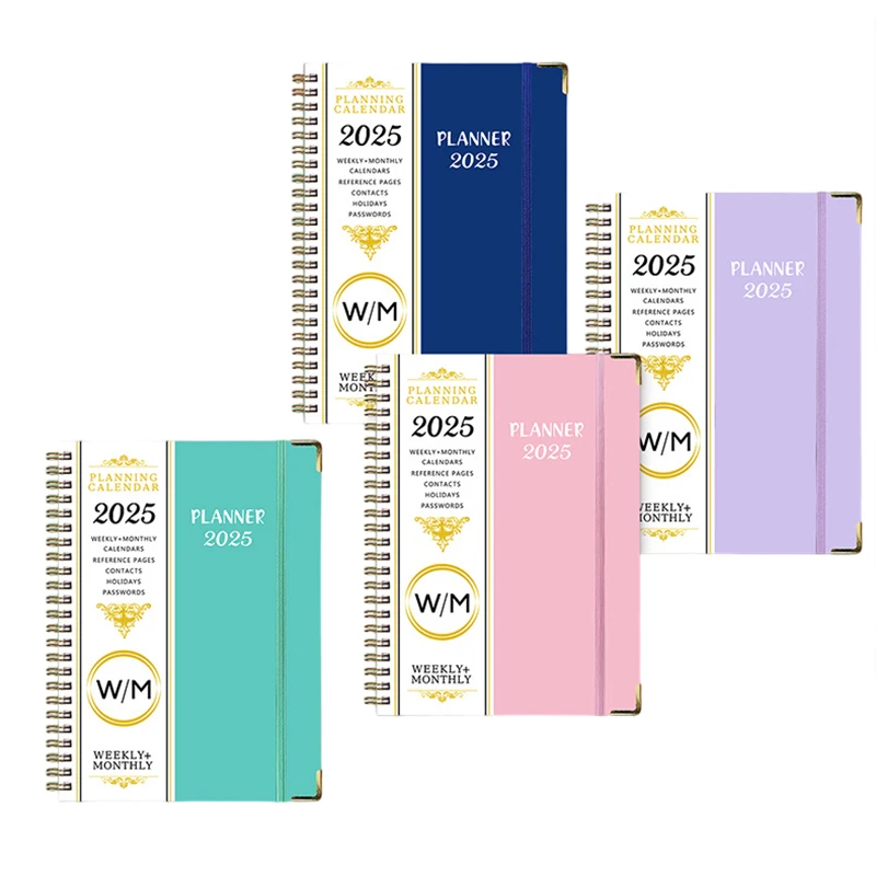 2025 Agenda Planner Notebook Diary Weekly Planner Goal Habit Schedules Journal Notebooks For School Stationery Office