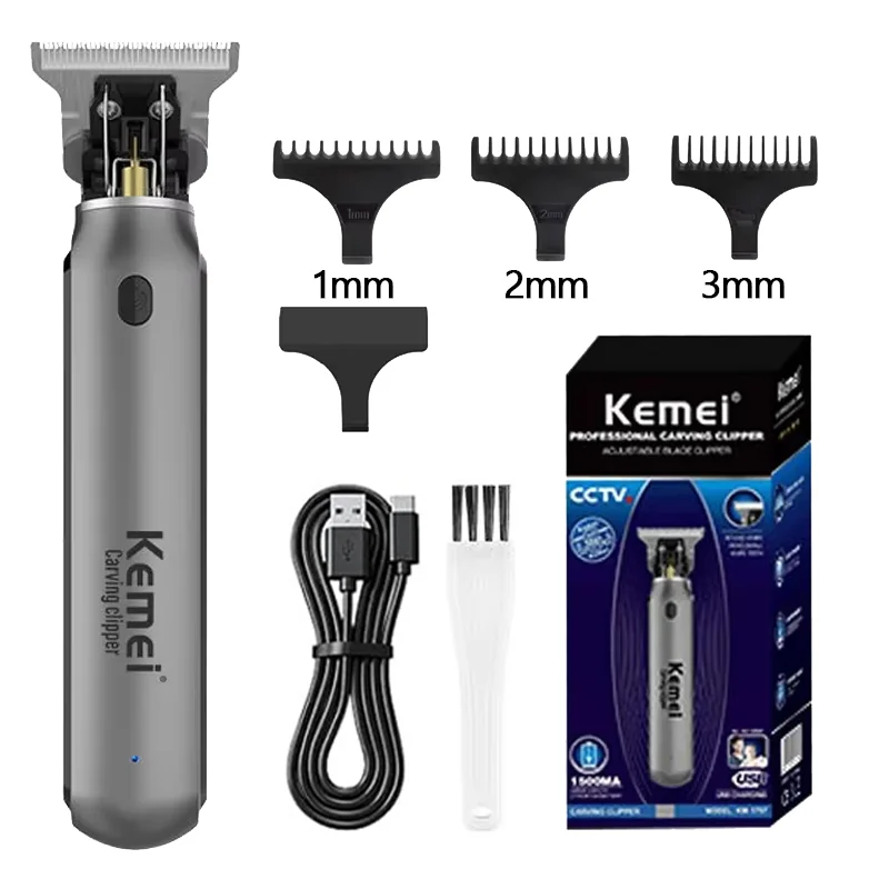 

Kemei KM-1757 Мужская машинка для стрижки бороды с нулевым лезвием, машинка для стрижки волос, беспроводная профессиональная машинка для стрижки волос, машинка для стрижки волос, машинка для стрижки волос