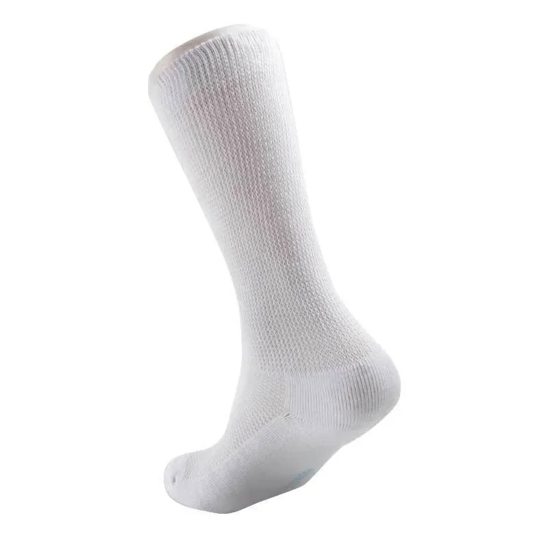 Diabetic Over The Calf Socks Cotton Loose Socks Black White Maternity Confinement Anti-edema