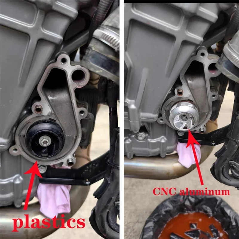 دراجة نارية مضخة مياه التوربينات سبليت ل 800MT 800NK سبائك الألومنيوم المكره