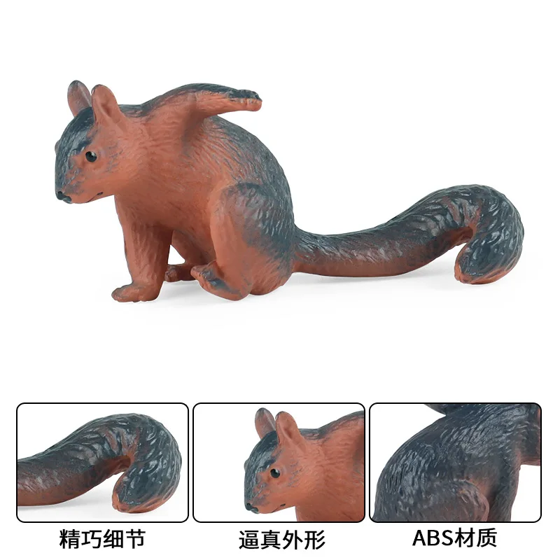 

Simulation Of Wild Animal Model Squirrel Toy Ornaments