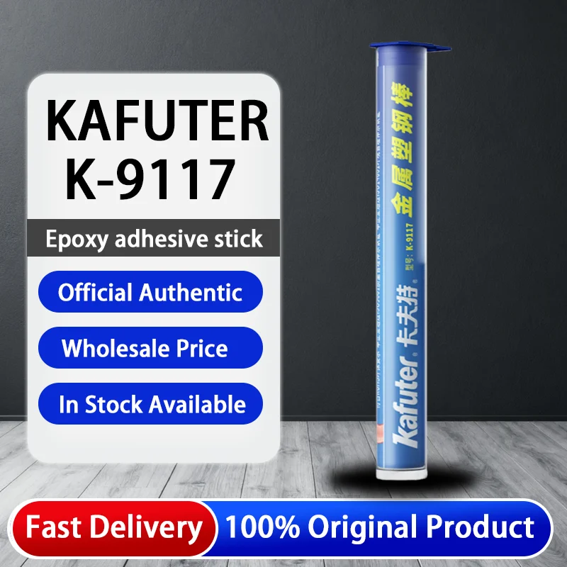 

KAFUTER K-9117 Epoxy Adhesive Stick Foundry Glue Repair Glue for Bonding Metal Iron Stainless Steel With Metal 100G