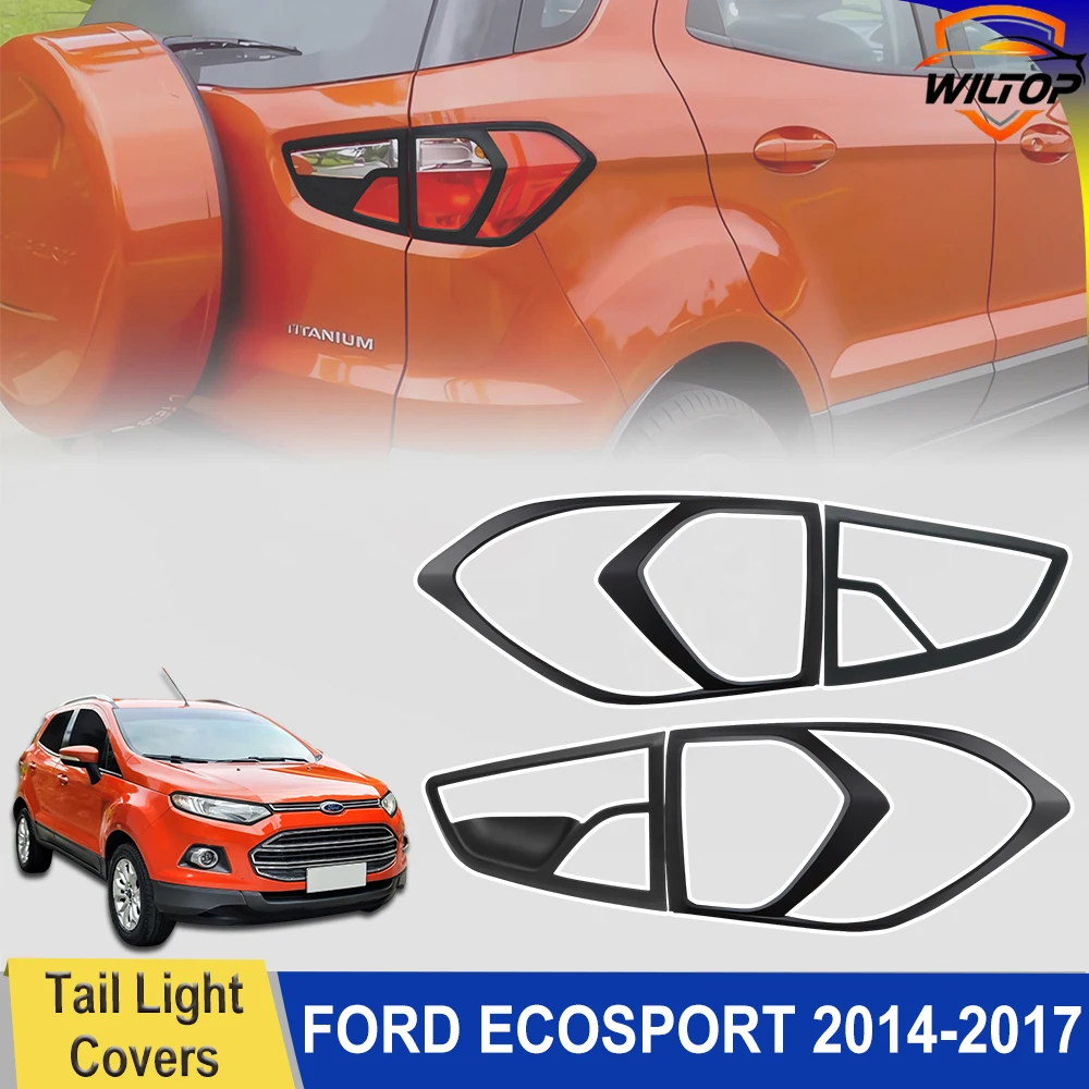 

Накладка на задний фонарь для Ford Ecosport 2014 2015 2016 2017, матовый черный задний фонарь, декоративная крышка, автомобильные аксессуары