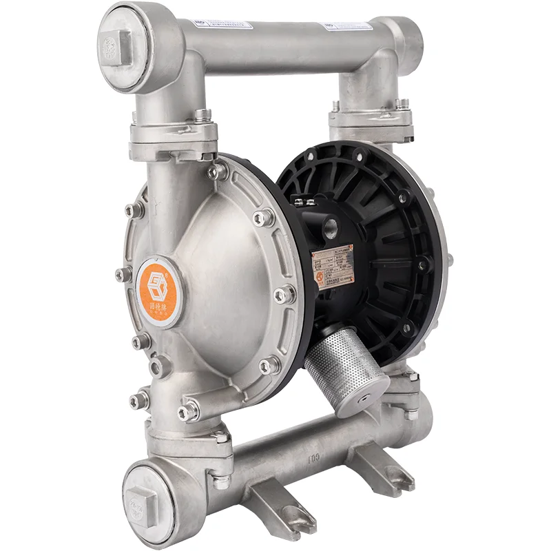 

QBY3-50P316LTFF QBY3-65P316LTFF Stainless Steel Pump 316L Pneumatic Double Diaphragm Oil Pump Water Treatment Pump for Sewage