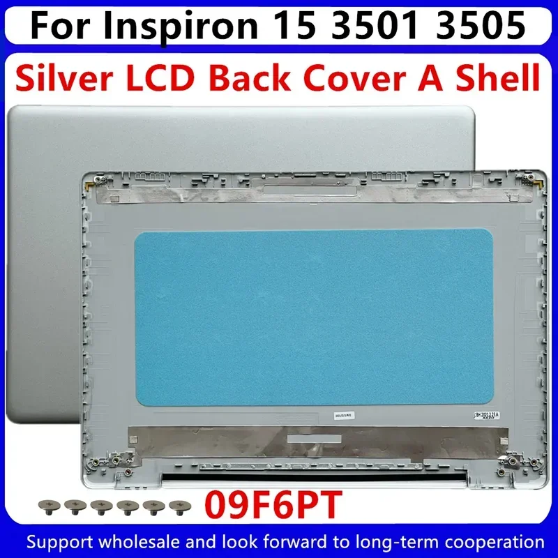 Nuevo para Dell Inspiron 15 3501 3502 3505 LCD cubierta trasera tapa trasera 08WMNY 8WMNY 09F6PT 09F6PT/bisel frontal/bisagras 0MH2YM MH2YM