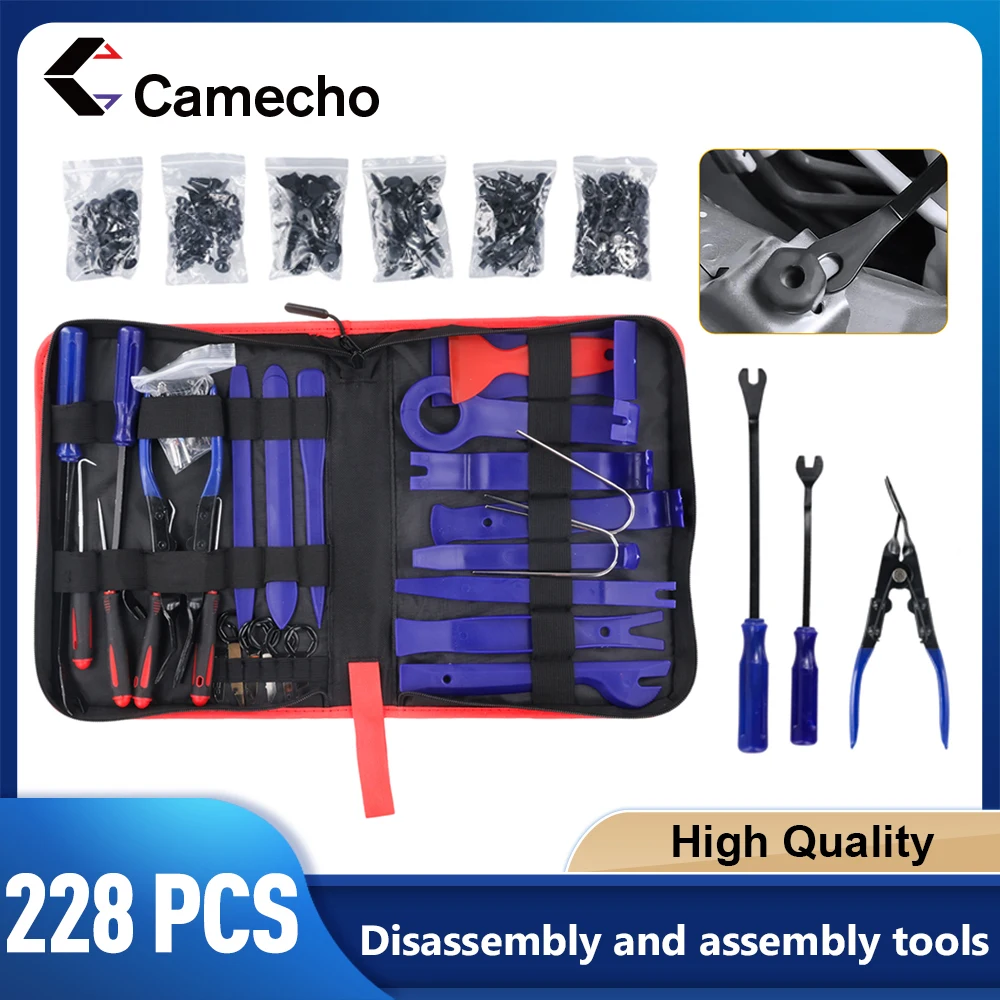 Outil de retrait de garniture automatique, outil de retrait d'autoradio pour Clips de panneau de porte, moulage de fenêtre d'autoradio, retrait de fixation Marine de rembourrage