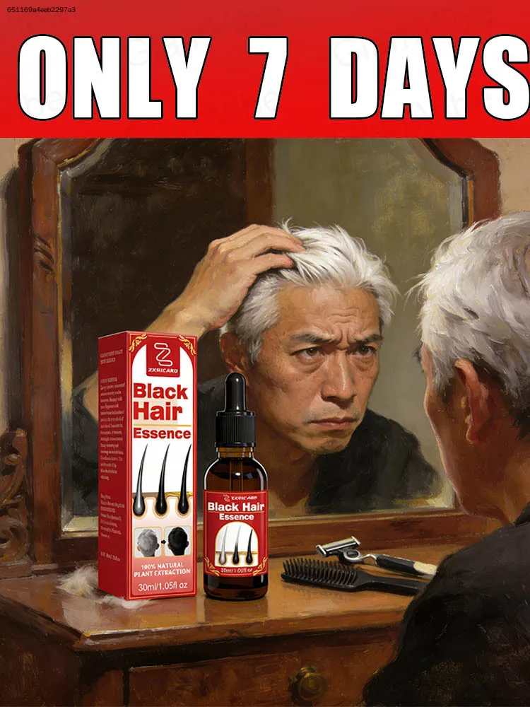 

7-Day Transformation: Gray to Black