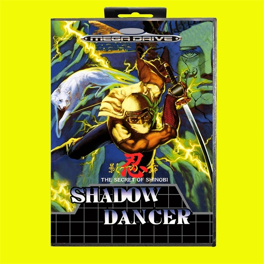 Shadow Dancer MD Game Card 16 Bit EUR Cover For Sega MegaDrive Genesis Video Game Console Cartridge