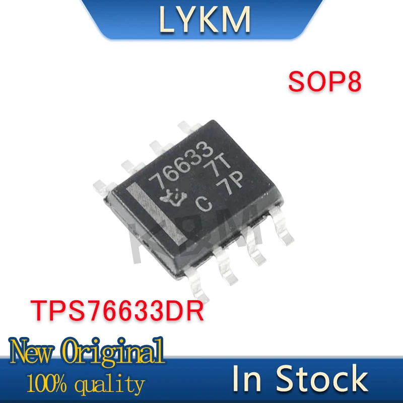 10/PCS New Original TPS76633DR TPS76633D 76633 SOP8 Low voltage differential linear regulator chip In Stock