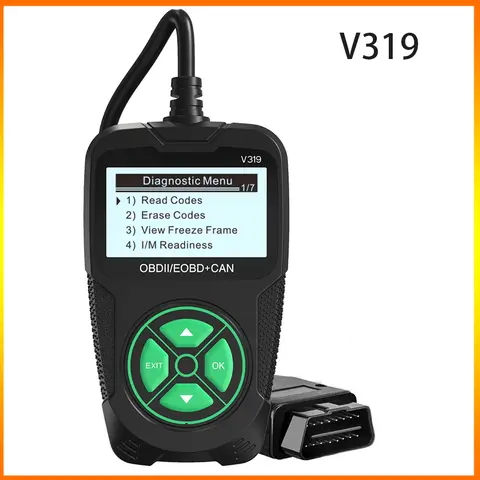 자동차 검사 도구 obd2 자동차 진단 도구 휴대용 코드 리더 자동차 컴퓨터 오류 감지기 v319