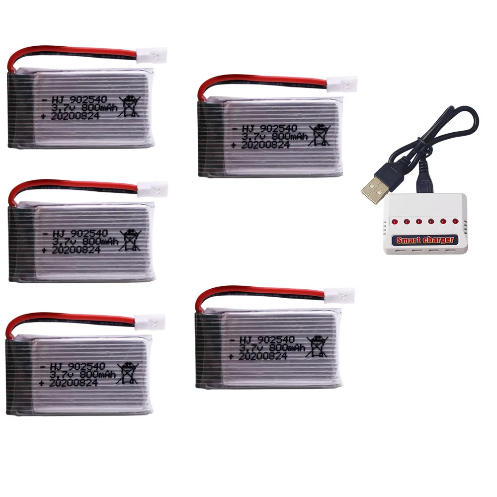 3.7V 800mAh 902540 25C Lipo Battery for Syma X5 X5C X5SC X5SW TK M68 MJX X705C SG600 RC Quadcopter Drone Spare Part  3.7V 800mah