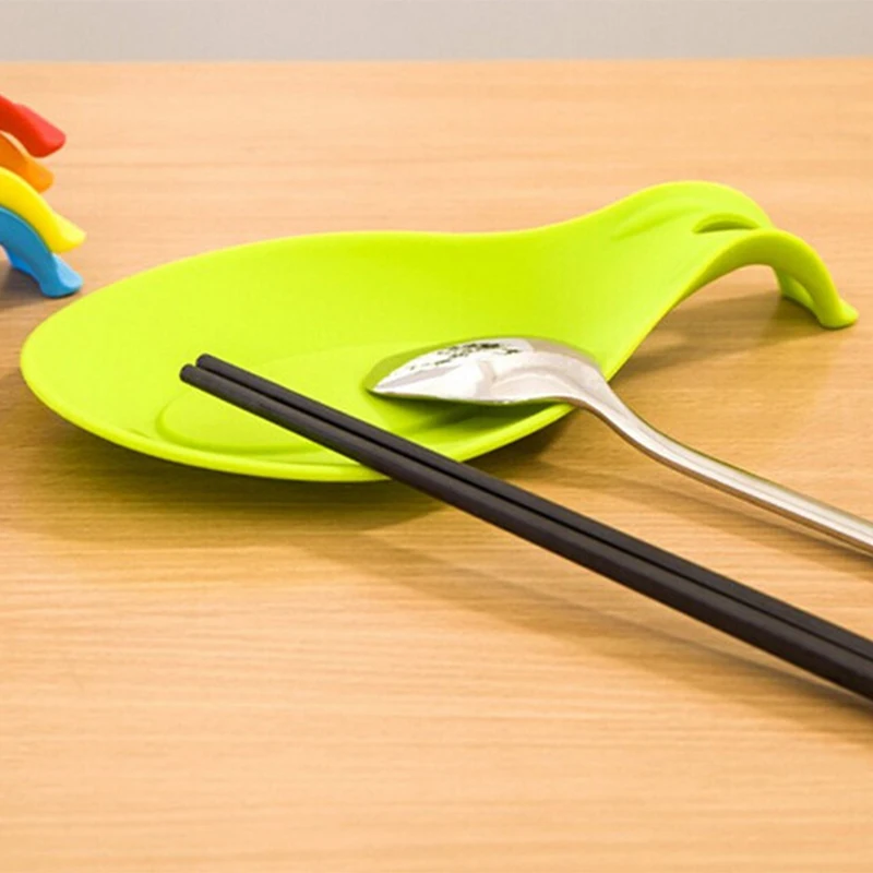 Gadgets Silicone Multipurpose Spoon Rest Mat Holder for Tableware Kitchen Utensil Supplies Accessories