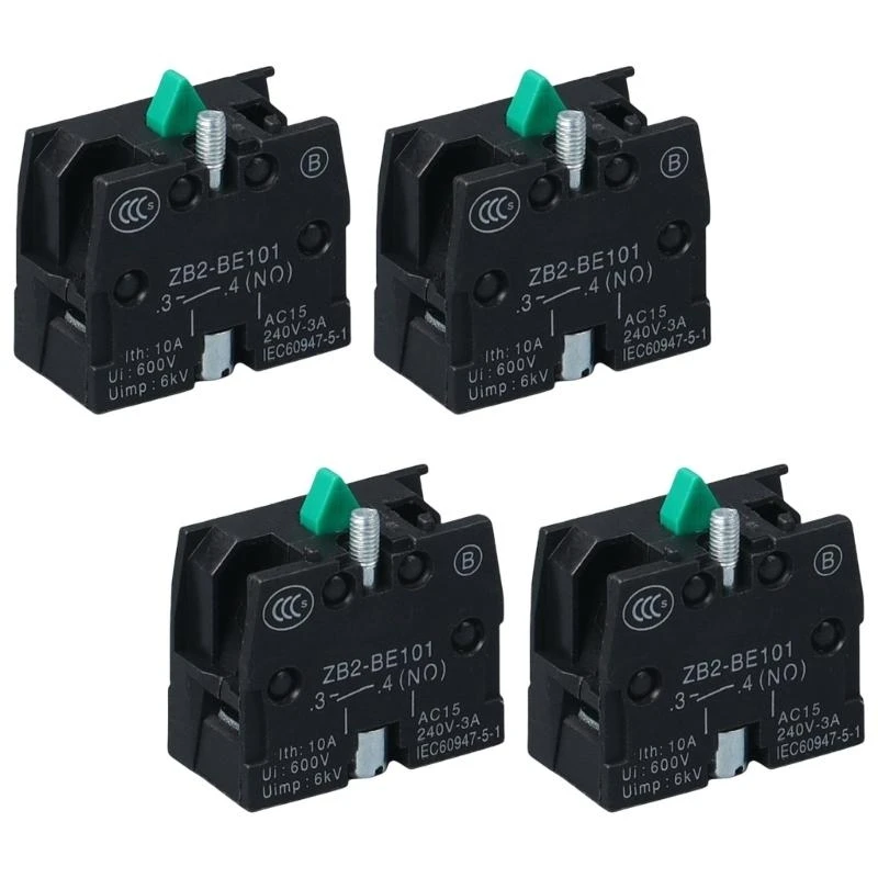 F68D Multipurpose Aluminum Oxidized Push Button Switches Pack of 4 Quick Installion for Engineering and Maintenance