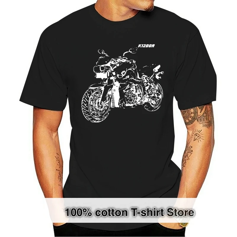 2024 Fashion K1200R T-Shirt mit Grafik K 1200R Motorcycyle Rally K 1200 R Motorrad   Fahrer Tee shirt