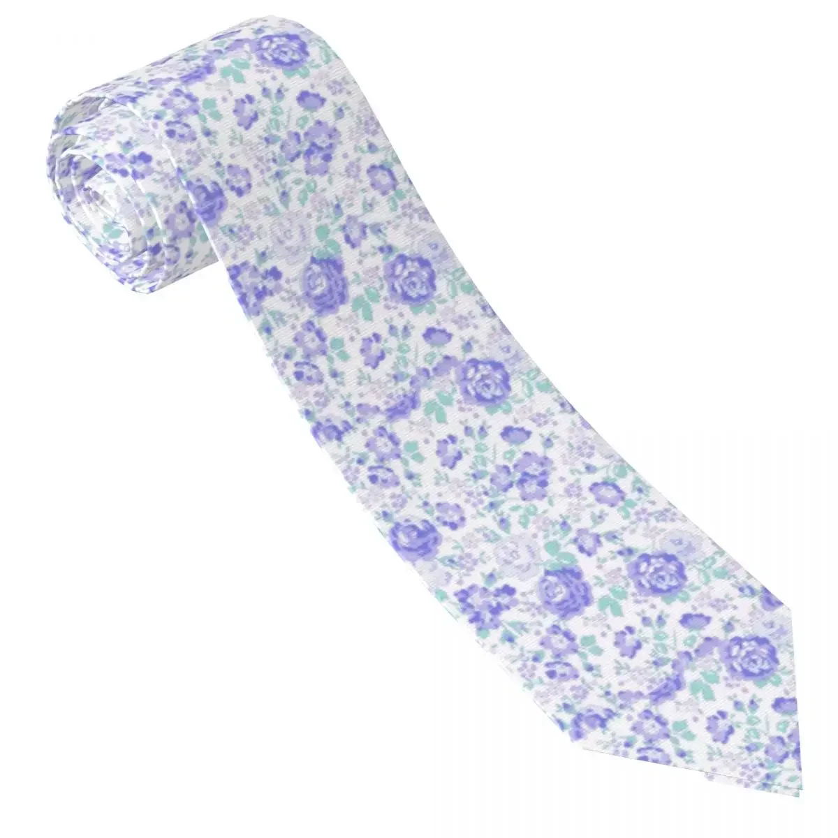 Flower Pattern Tie Plant Pattern Neck Ties Classic Casual Collar Tie Male Cosplay Party Necktie Accessories