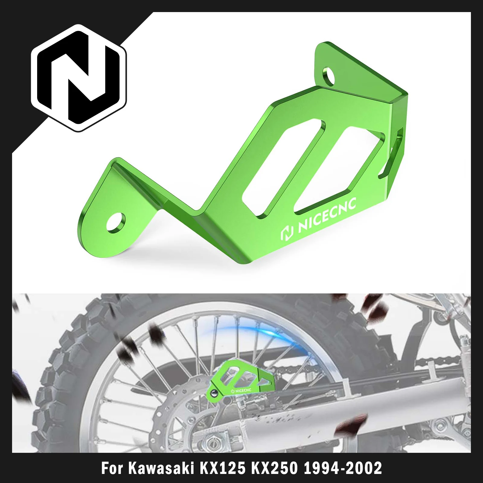 

NICECNC For Kawasaki KX125 KX250 KX500 1994-2002 KDX 200 200R KLX250 KLX 300R 300 250SF 250S Motorcycle Rear Caliper Guard
