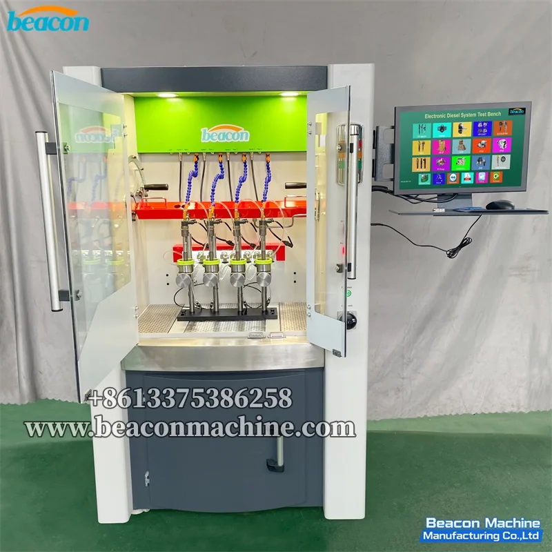 BC800-PRO Common Rail Injector Test Bench Test 4 Injectors Simultaneously High Precision Diesel Fuel Injection Diagnostic Tool