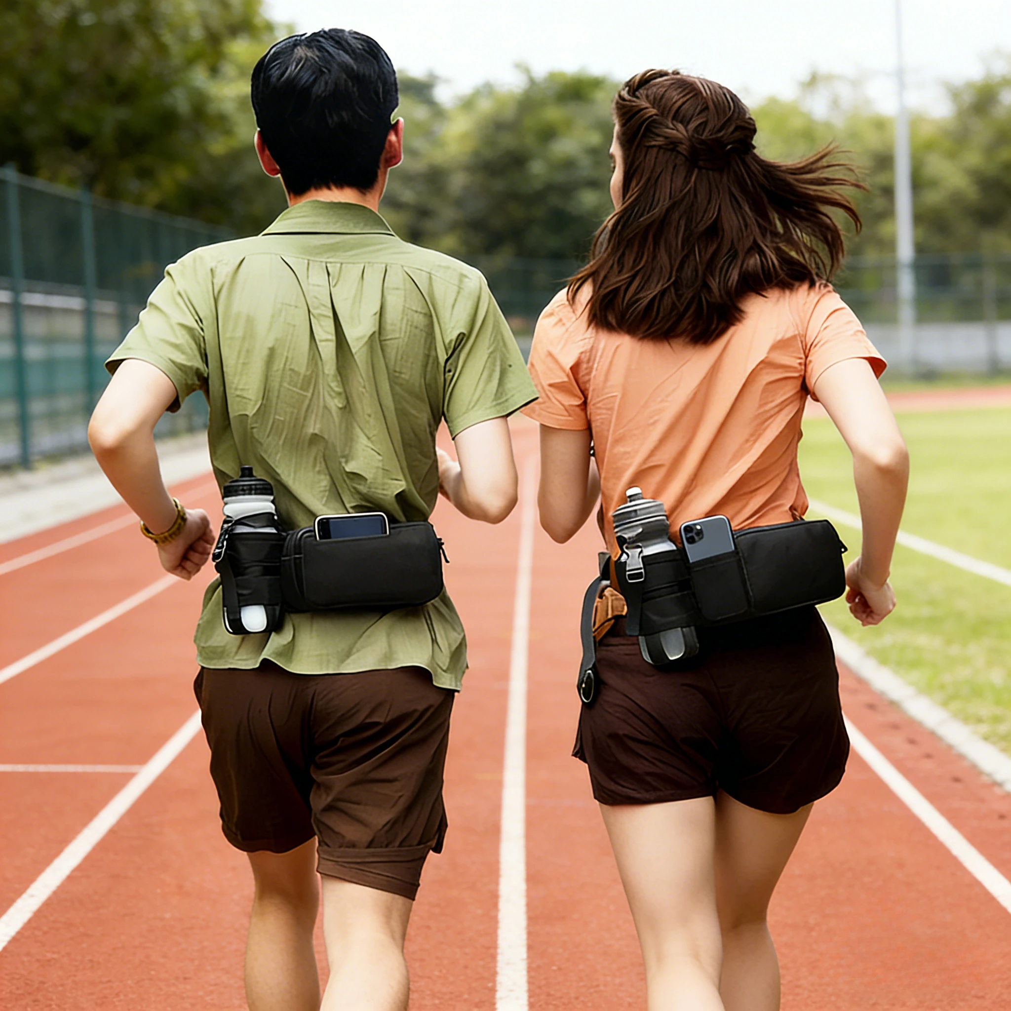 

Sports Waist Bag -Water Bottle Waist Bag-Running Belt Multi-Function Fanny Pack Water-repellent Close-Fitting Marathon Belt Bag