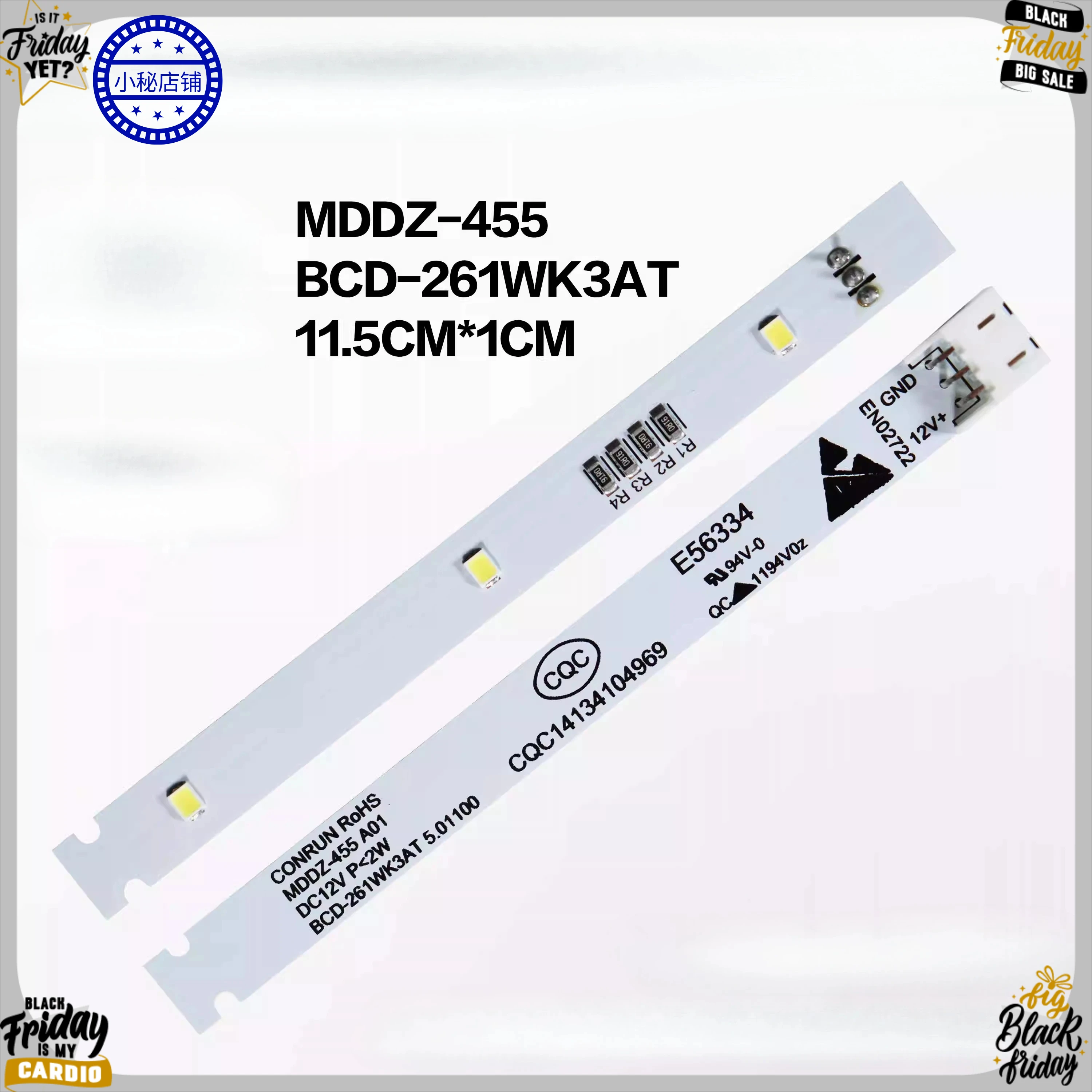 1PC Suitable for Frestec refrigerator LED light lighting board MDDZ-455 BCD-261WK3AT BCD260WGV3EC