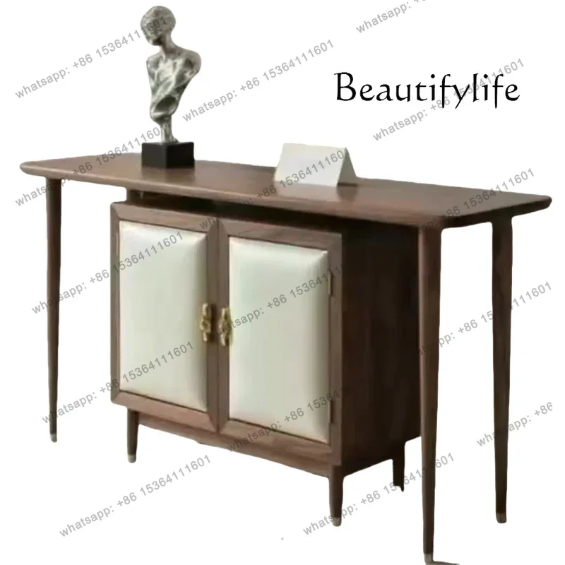 

Modern simple entrance cabinet Modern simple light luxury entrance table Entry against the wall Storage bar case Supply table