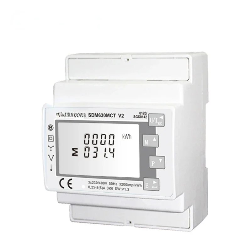 Sdm630mct Mid Smart Energy Meter Deye Three-Phase Energy Meter